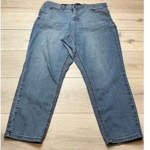 Earl Jean Sexy Shaper Straight Plus Size stretch Jeans 20W Blue‎ PreLoved